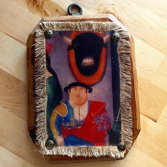 Matador Wood Block Wall Art - Picture 1 of 6